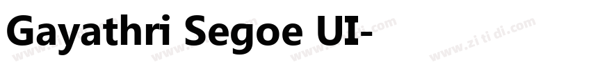Gayathri Segoe UI字体转换